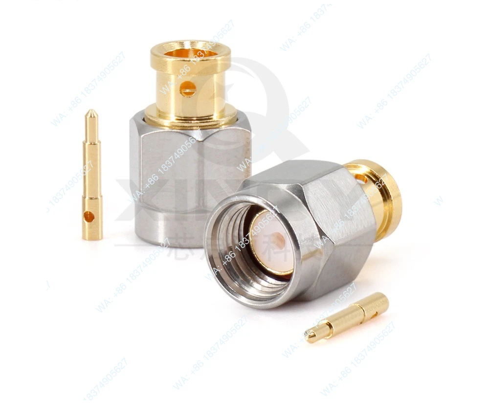 10Pcs SMA-JB3 RF cable connector, RG402/141 semi-steel cable connector, 18G welded
