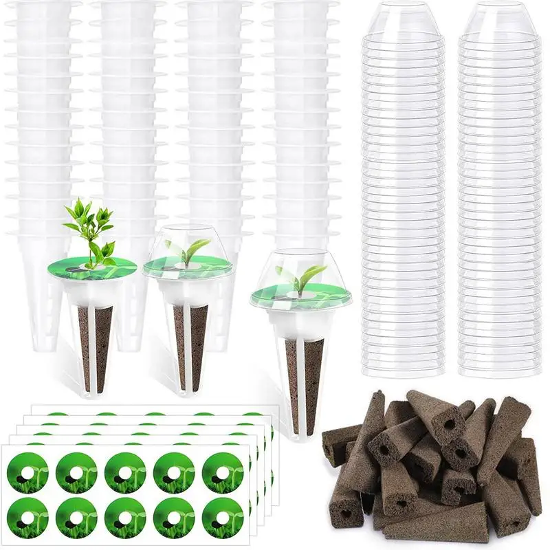 Seed Pod Kits For Hydroponic Hydroponic Growing System Plant Flower Seed Grow Sponges Grow Baskets Grow Domes And Pod Labels