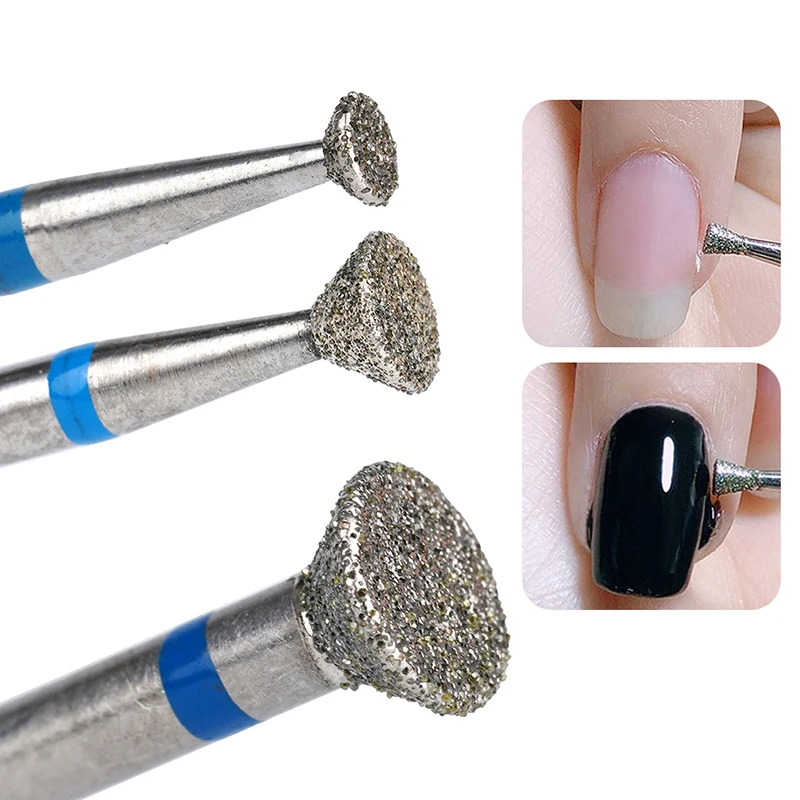 Nail Art Polishing Removal Head Disc Grinding Burr T Mills Grinder Diamond Electric Nail Drill Bit Cuticle Cutter Manicure Tool