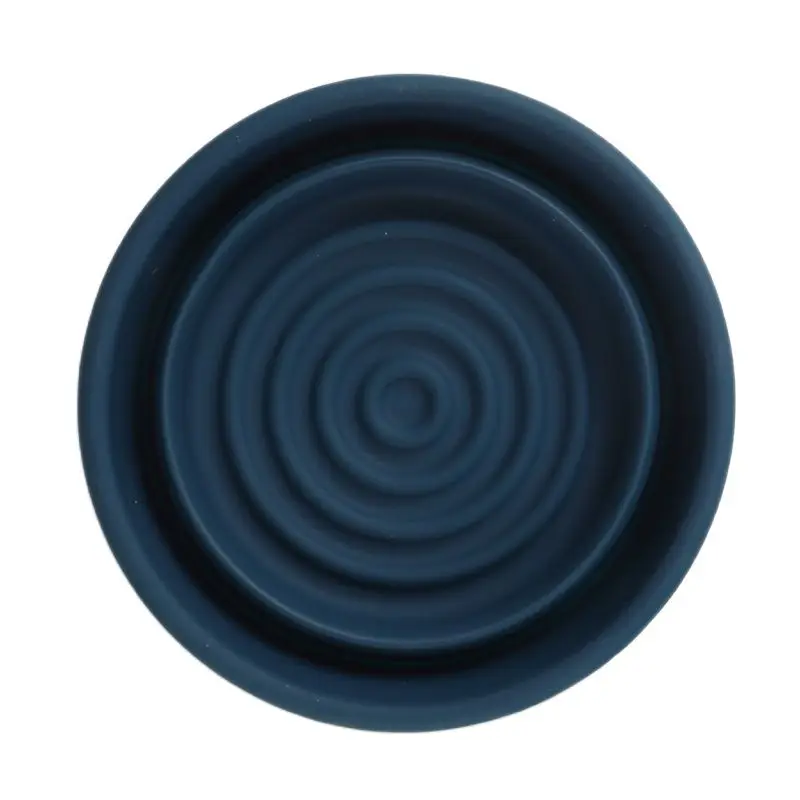 Yaqi Blue Color Collapsible Silicone Shaving Bowl For Travel