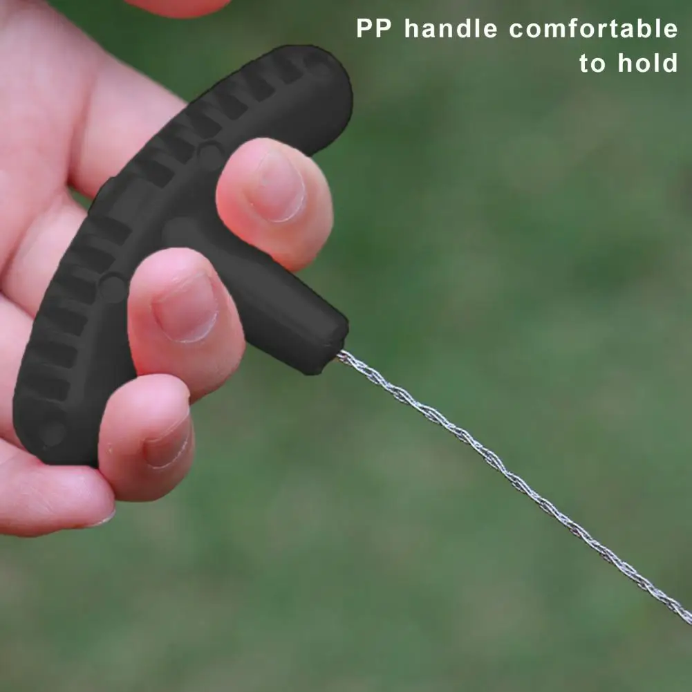 Outdoor Pocket Saw Metal Wire Saw Portable Stainless Steel Cable Saw with Ergonomic Grip for Emergency Survival Pvc Pipe Cutting