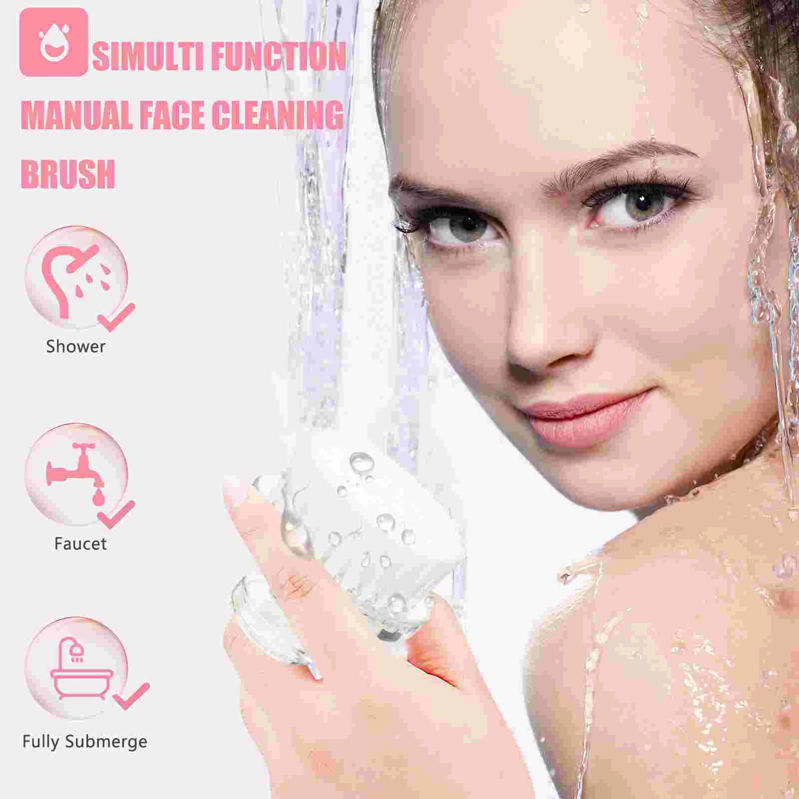 Face Cleansing Brush Premium Vintage Perfume Spray Nozzle White Pp Facial Manual