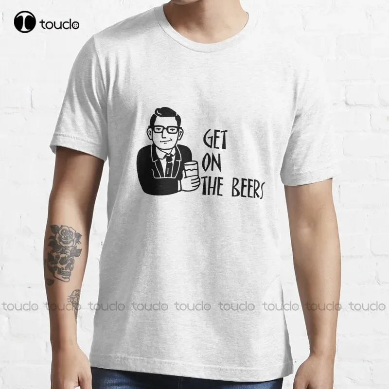 New Daniel Andrews Dan Andrews Get On The Beers T-Shirt Womens Summer Shirts S-5Xl Cotton Tee Shirt