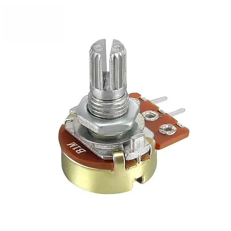 5PCS WH148 single potentiometer short handle 3-pin handle length 15mm adjustable resistor 5/10/20/50/100K