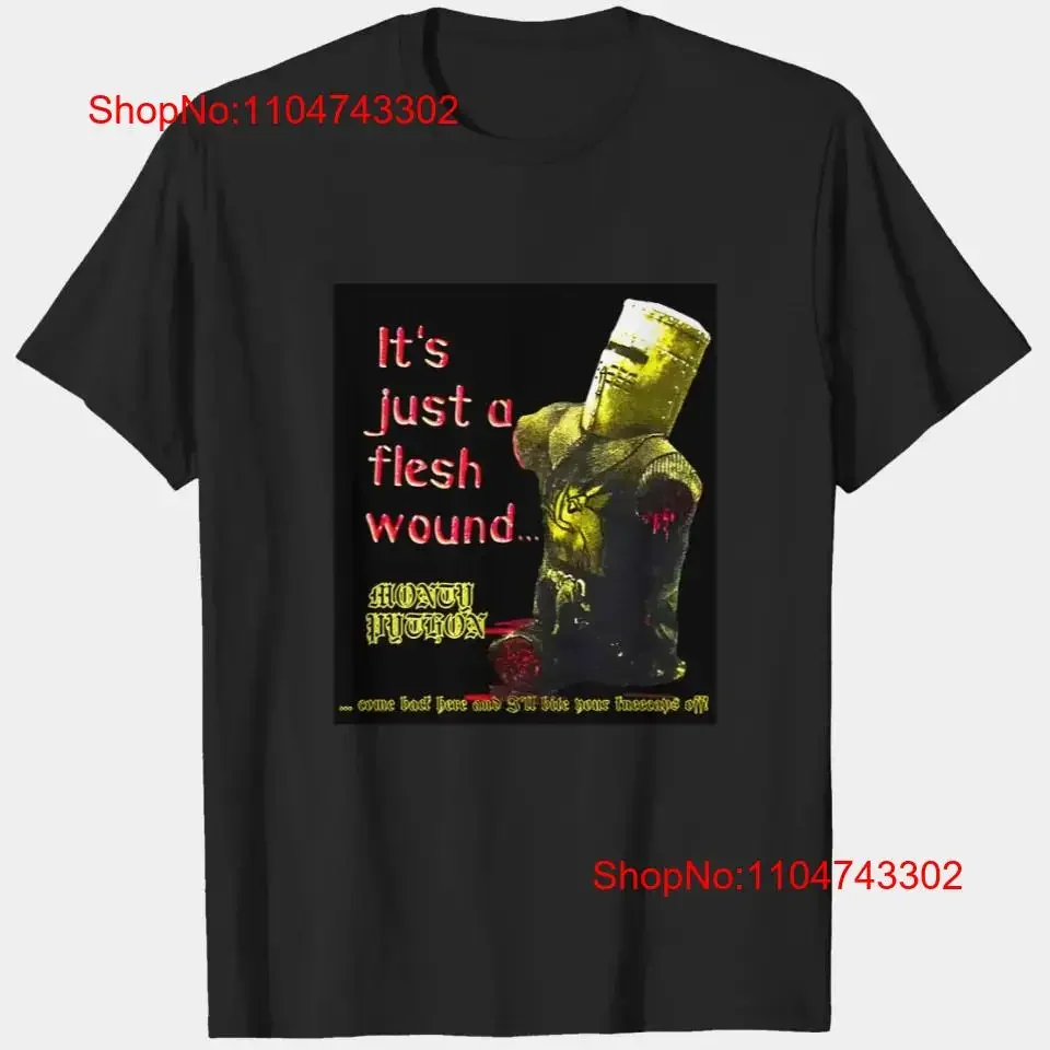 Monty Python T Shirt Black Knight The Holy Grail Horror S 5XL vintage Washed Top For Everyday Wear Versatile Unisex homme