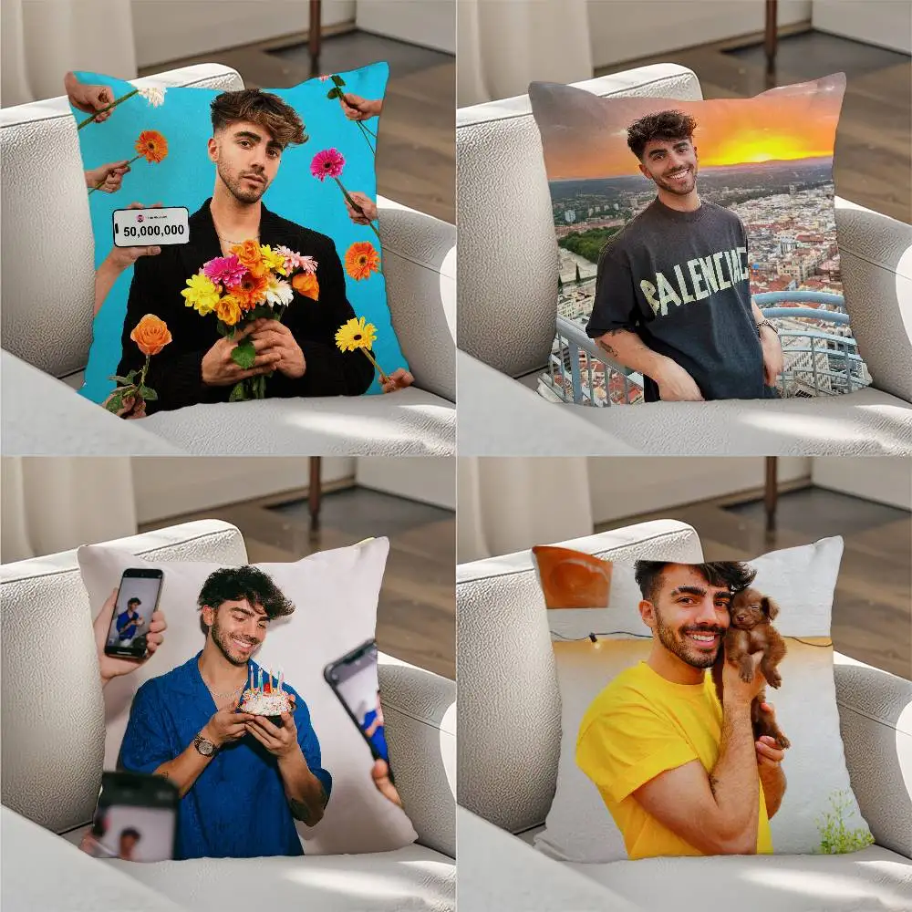 

Hot Fede V-Vigevani Pillow Case Luxury Double-sided For Car Pillows 45x45 Cushions Cover Home and Decoration Sofa Pillow case