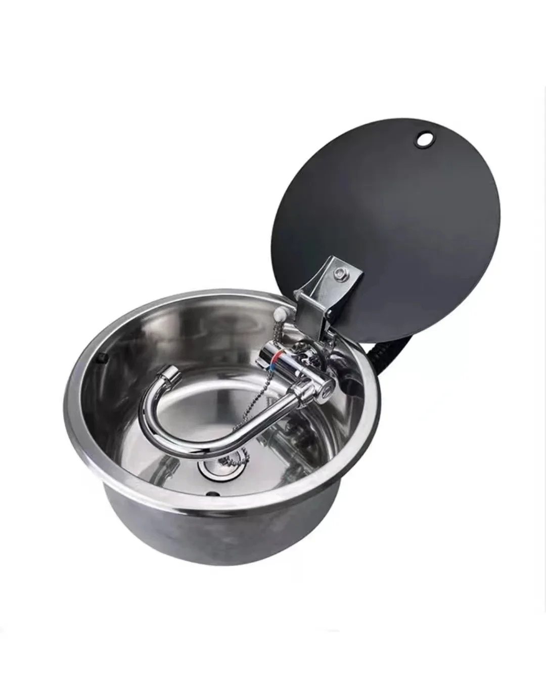 RV stove sink stainless steel rectangular wash basin with stove Caravan RV kitchen sink accessories