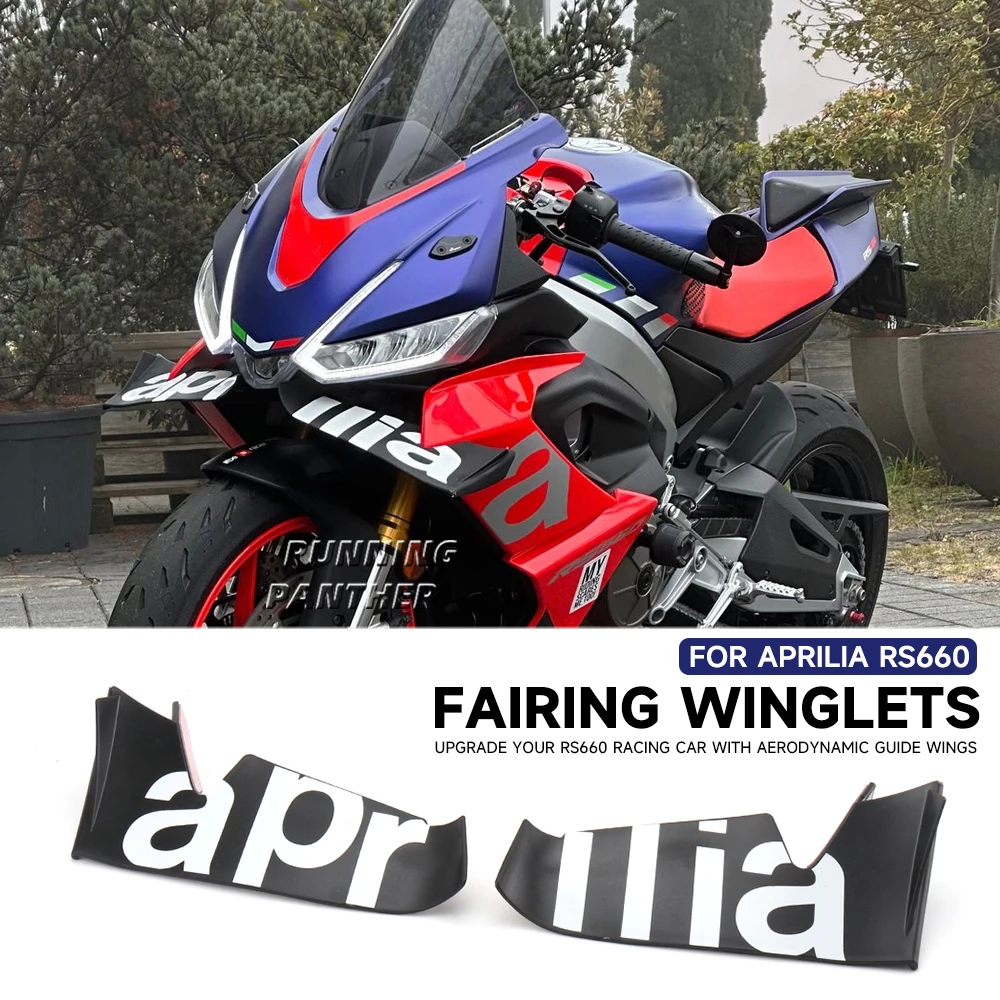 

Motorcycle Fairing Winglets For Aprilia RS660 RS 660 rs660 5 colors Side Wings Side Lower Aerodynamic Kit Accessories