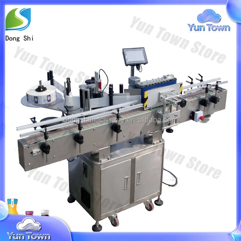 Fully Automatic Labeling Machine for Juice Bottles Self Adhesive Sticker Applicator for Beverage Packaging Equipment Labeling