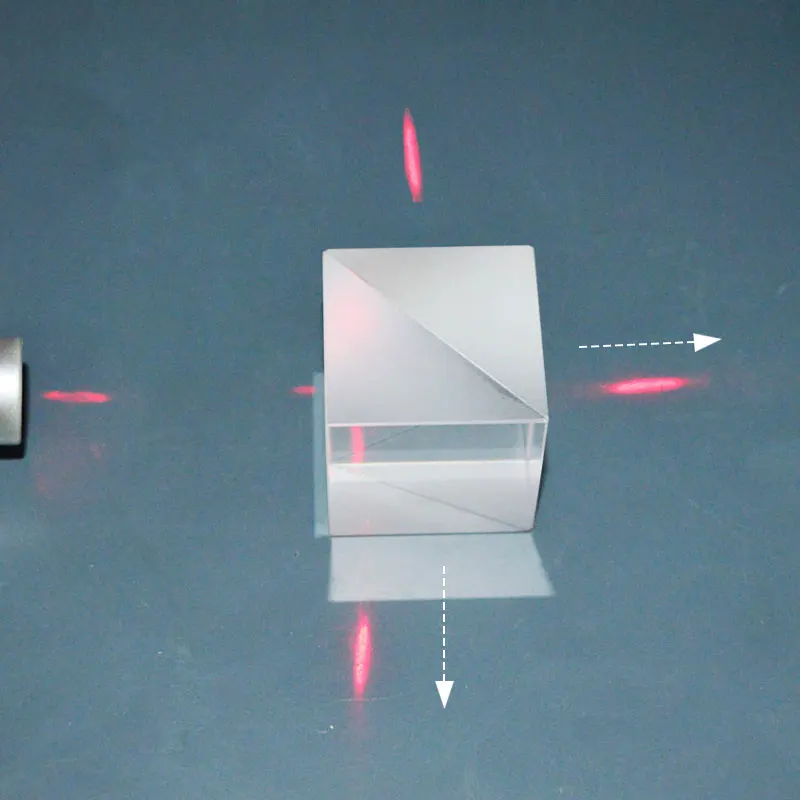 Rapporto di divisione del prisma dello splitter del raggio laser di dispersione dicroica del cubo di vetro ottico 50:50 per il prisma