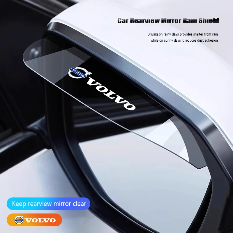 

2Pcs Car Rearview Mirror Rain Cover Snow Sun Visor Shield For Volvo ES90 EC40 EX40 EM90 XC90 V90 V60 XC60 V40 S80 S60 S90 C40 XC