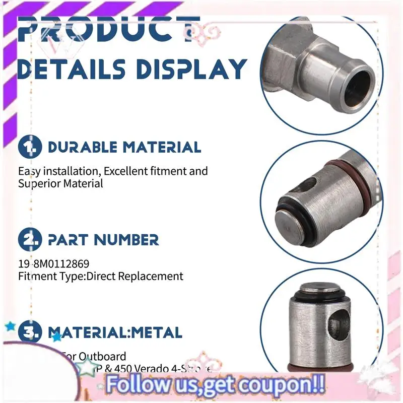 

Простая в использовании масляная вилка 19-8M0112869 для подвесного двигателя Mercury 65-80-175-300HP и 450 Verado, 4-тактный