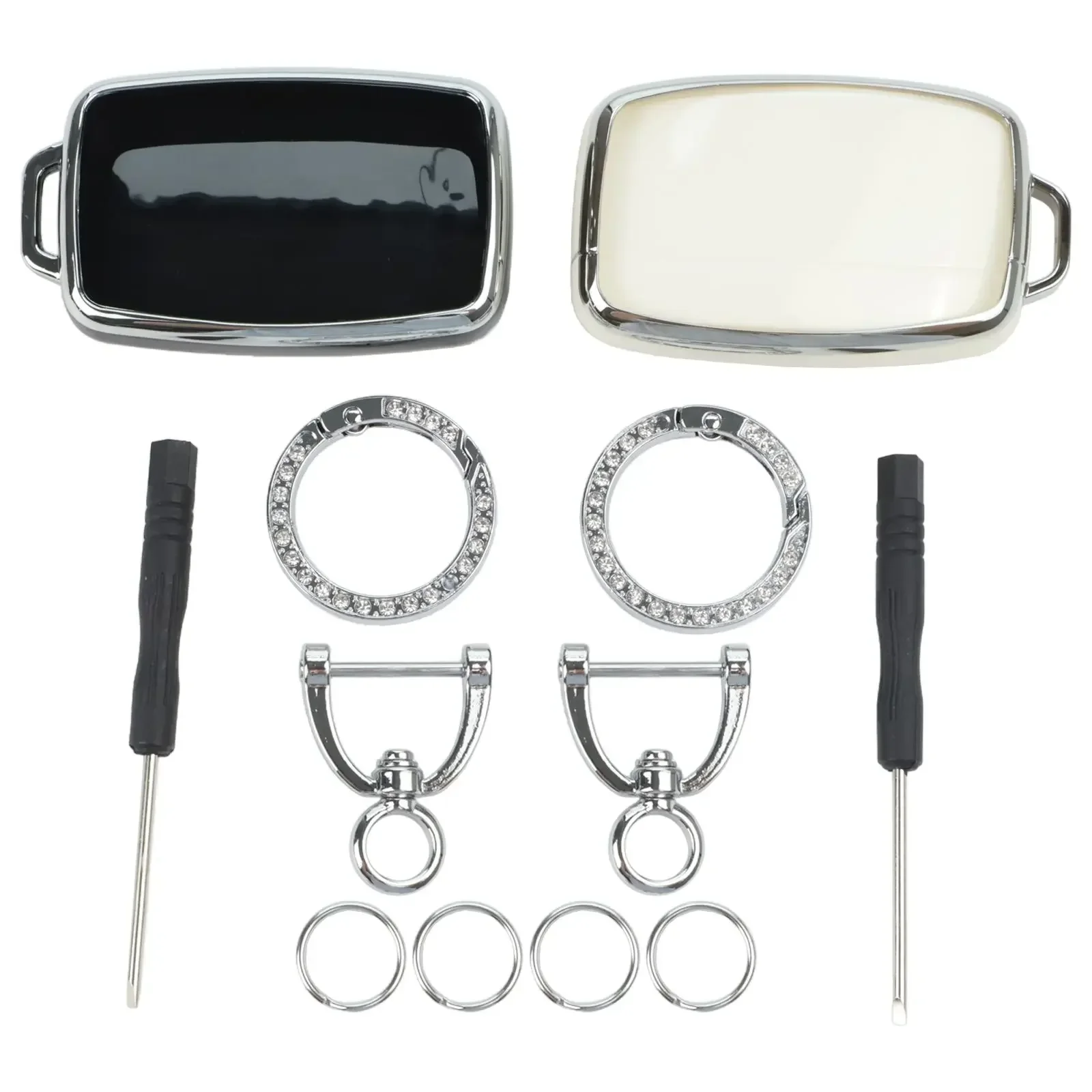 

2pcs Car Key Covers For Land For Rover 2023 Key Cover A Type 5 Keys For Range For Rover For Sport Interior Accessories