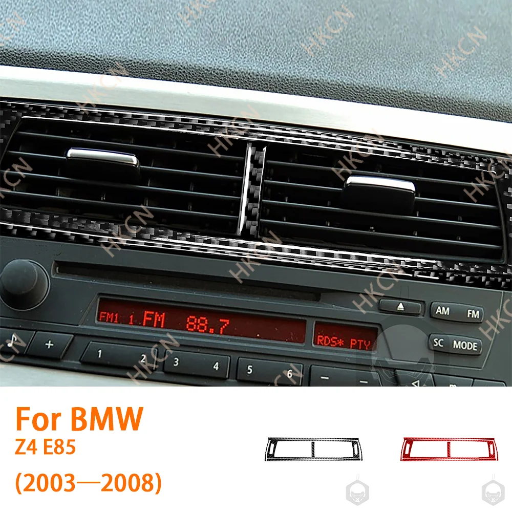

Carbon Fiber Central Console Air Vent Outlet Panel Modification Car Accessories For BMW Z4 E85 2003—2008 Interior Trim Sticker