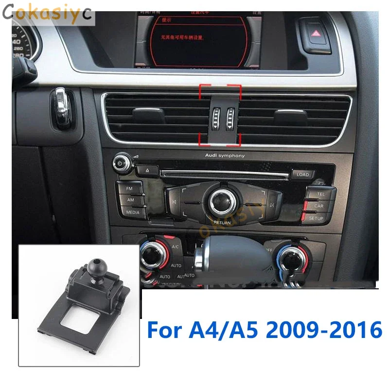 17mm Special Mounts For Audi A4 B8 B9 A5 8F 8TA 8T F5 Car Phone Holder GPS Supporting Fixed Bracket Accessories 2009-2022