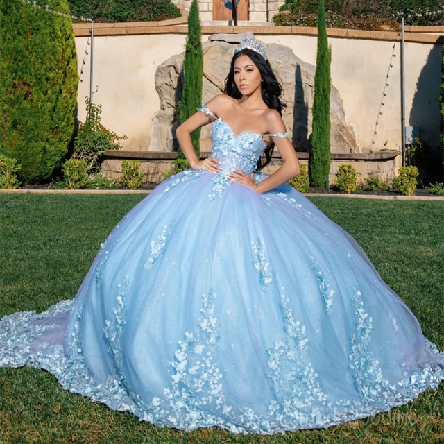 Light blue butterfly dress outlet