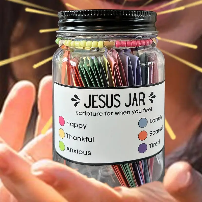 성경 카드 기도 항아리 성경 구절 장식 기독교 성경 항아리 거실 침실 연구 장식 영감