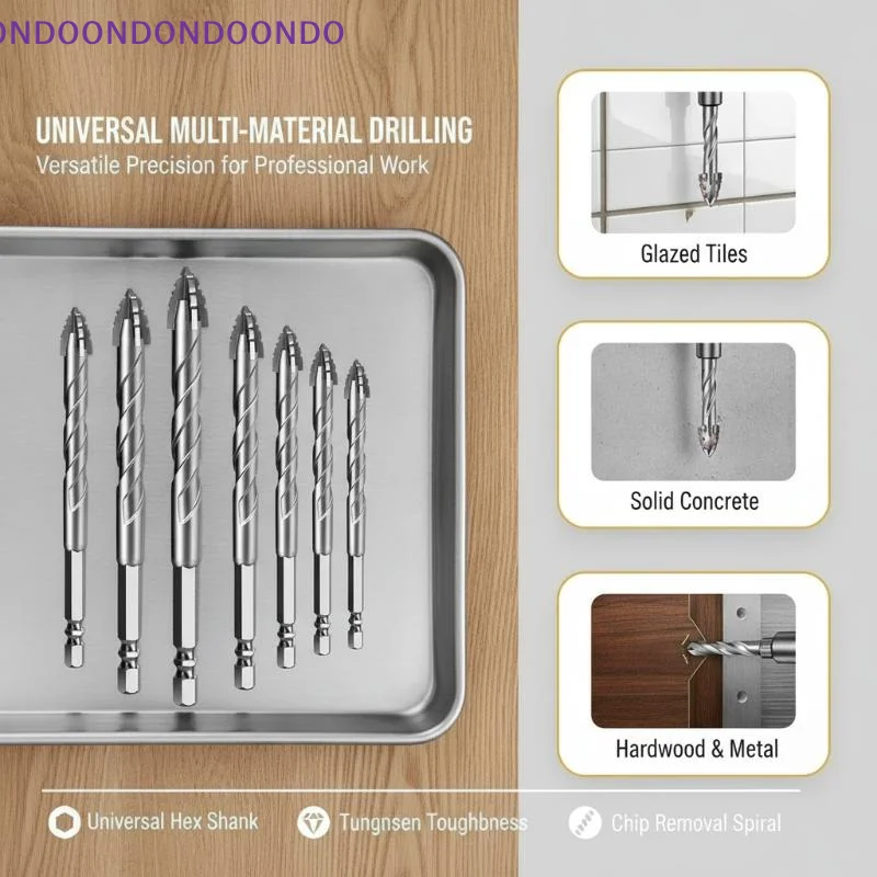 Carbide Drill Bit Wear Proof Fast Drilling 3-12mm Set for Drilling Metal Concrete Brick Professional Construction Site Use