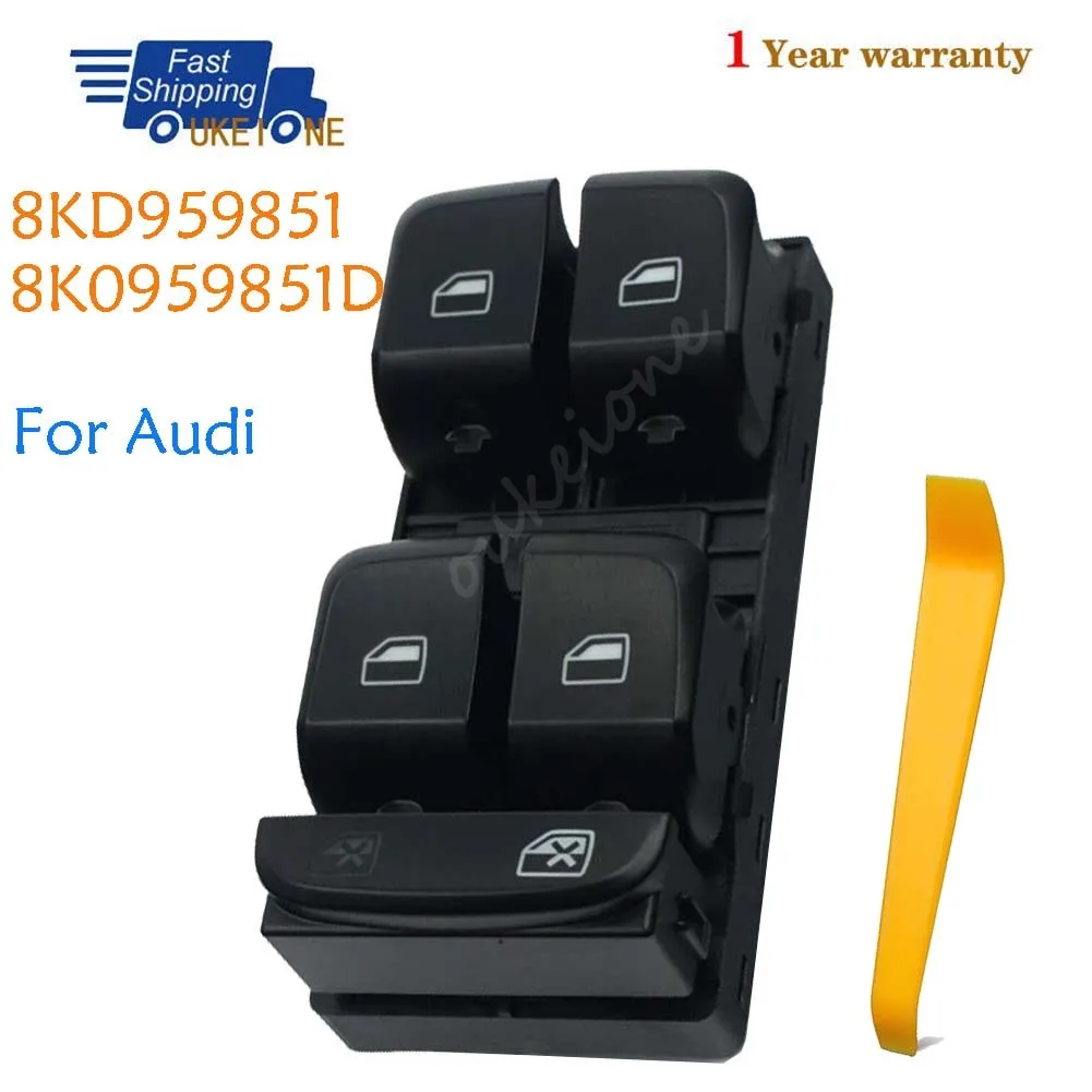 

8KD959851 8K0959851D For Audi A4 Q3 Q5 S4 S5 Master Driver Side Electric Power Lifter Window Switch Button Car Accessories