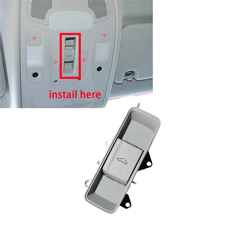 

A51K-серая кнопка панорамного переключателя люка на крыше 4G0959613 для S6 S7 RS7 A6 C7 A7 2012-2018 кнопка управления на крыше