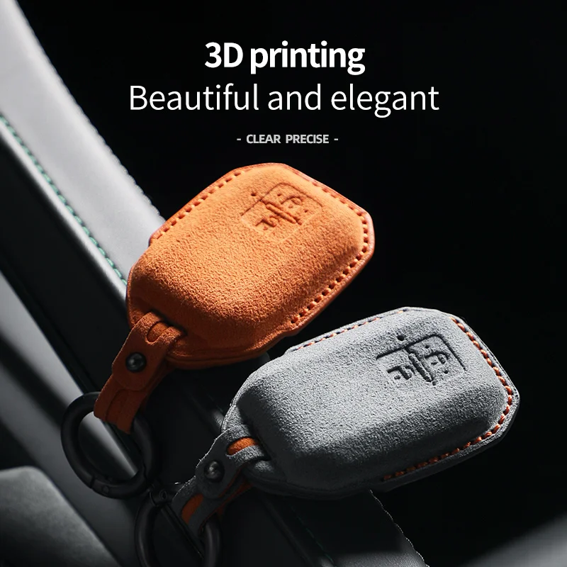 For Suzuki Wagon R Ignis Swift Sport ERTIGA XL7 Accurate 2Buttons Car Key Case Alcantara  Keychain Shell Protector Accessories