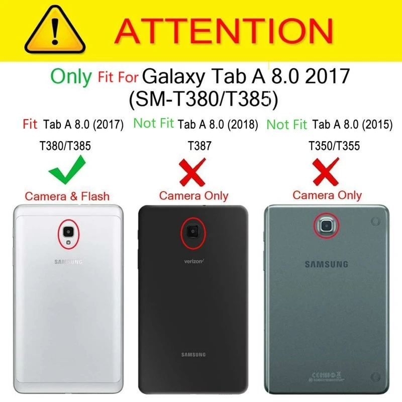 Tablet case For Samsung Galaxy Tab A 8.0 2017 T380 T385 Silicone soft shell TPU Airbag cover Transparent protection bag