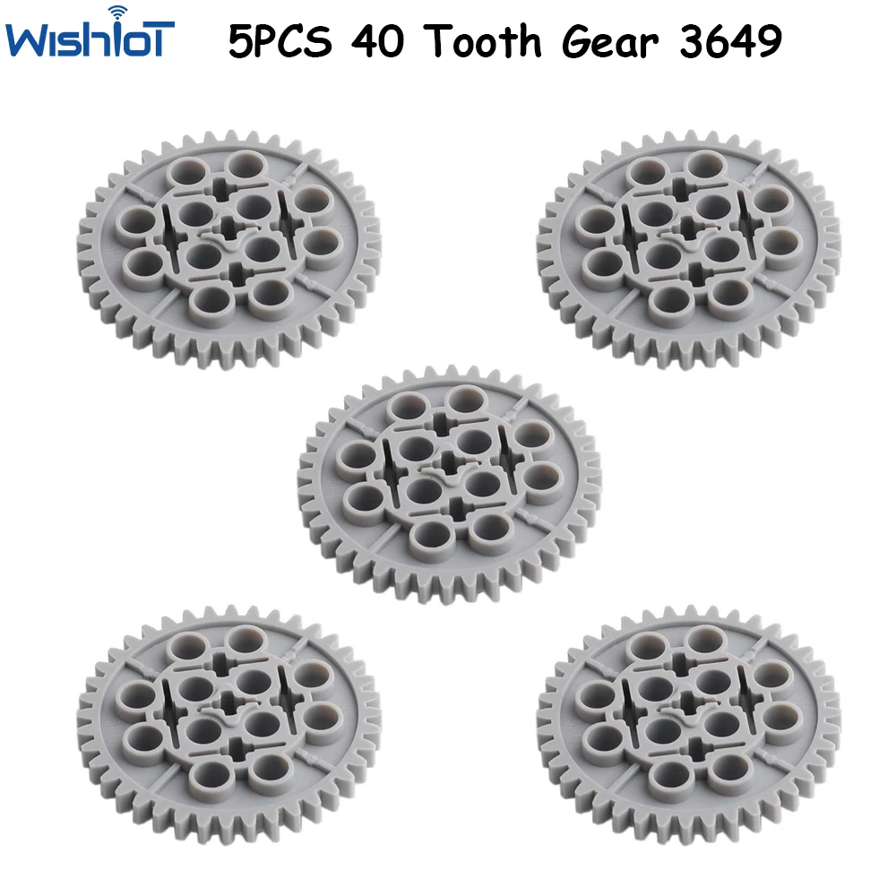 

Technical Parts 40 Tooth Cylindrical Gear 3649 Compatible with legoeds 4285634 34432 MOC Small Particle Assemble Educational Toy