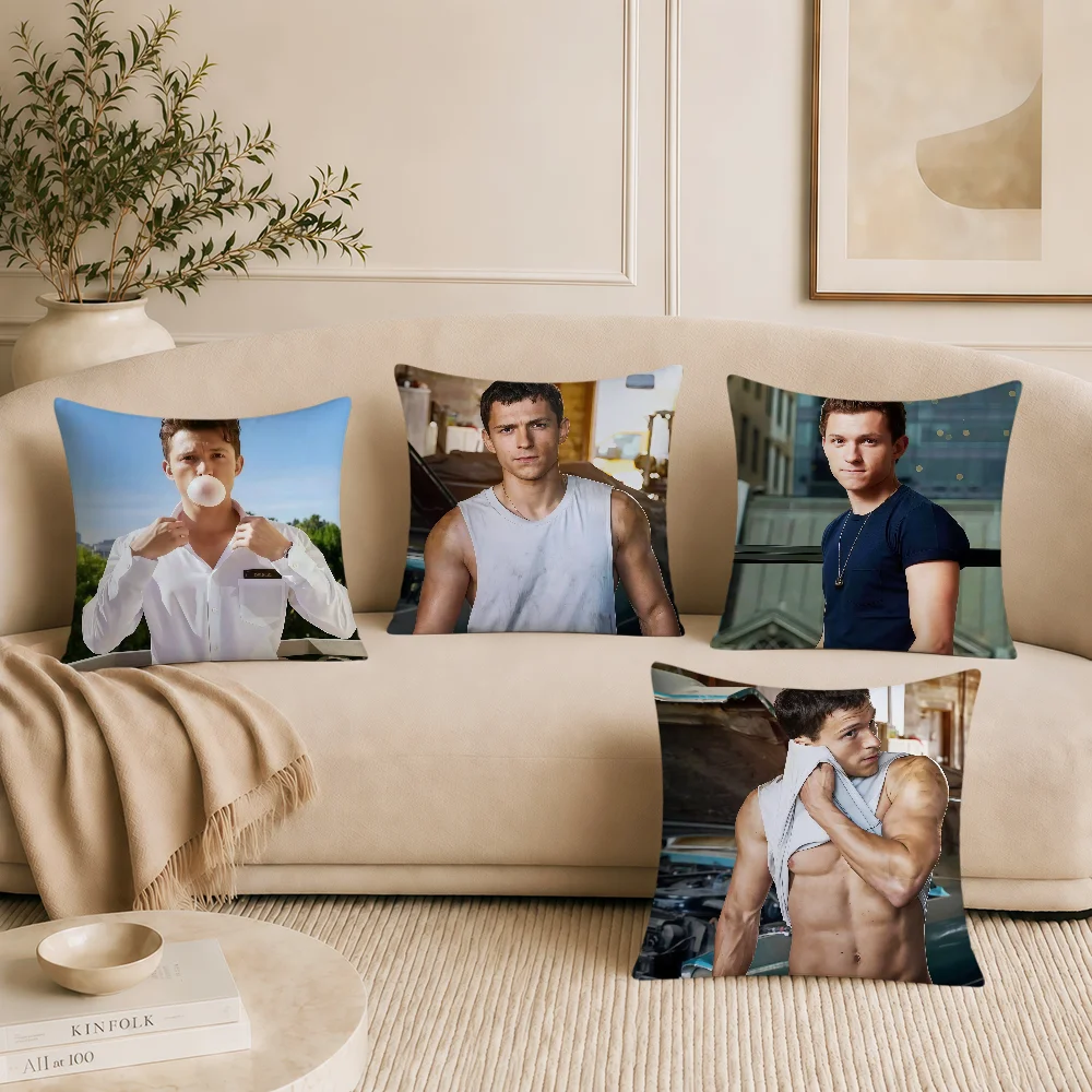 Actor T-Tom H-Holland Cushion Cover Soft Pillowcase Double Sided Sofa Home Living Room Decor Bed Hogar Pillowcover Gift