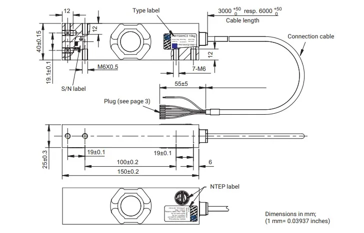 Células de carga HBM PW15AH com proteção IP68/IP69K