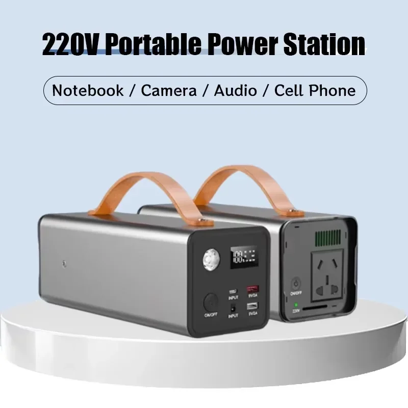 Estação de energia portátil 200W 220V 60800mAh Bateria LiFePO4 de grande capacidade para acampamento ao ar livre e viagem Fonte de alimentação de emergência