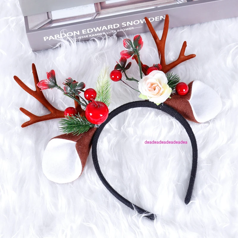 

Christmas Headgear Headband Head Clip Hairpin Children's Head Buckle Headband Small Gift Small Clip Gift Photography Props