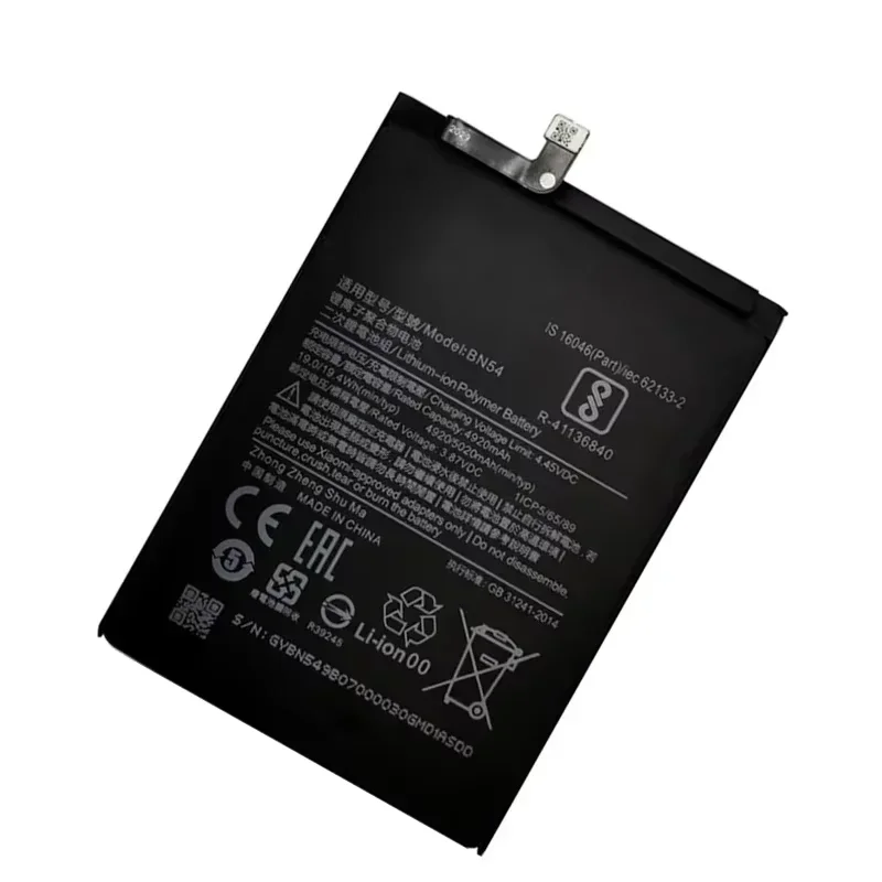 Fast Shipping 2025 Years BN54 Original Battery For Xiaomi Redmi Note 9(5G) Note9 / Redmi 9 / Redmi 10X(4G) Phone Bateria+Tools