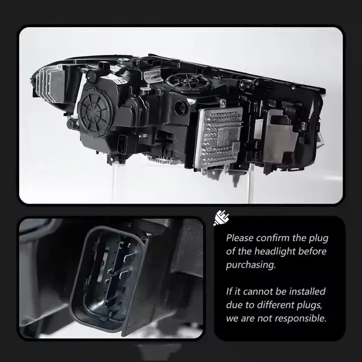 سيارة LED مجموعة مصابيح أمامية لسيارات BMW 5 G38 G30 2018-2020 الأصفر والأبيض DRL السيارات الضباب DRL الفرامل بدوره مصباح إشارة التوصيل