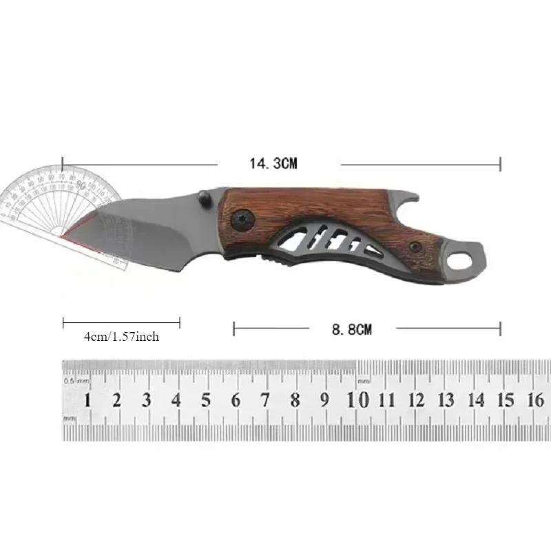 Imagem -05 - Edc-multi-function Sharp Outdoor Folding Pocket Knife Mini Faca Conveniente Abridor de Garrafas Multifunções 2024