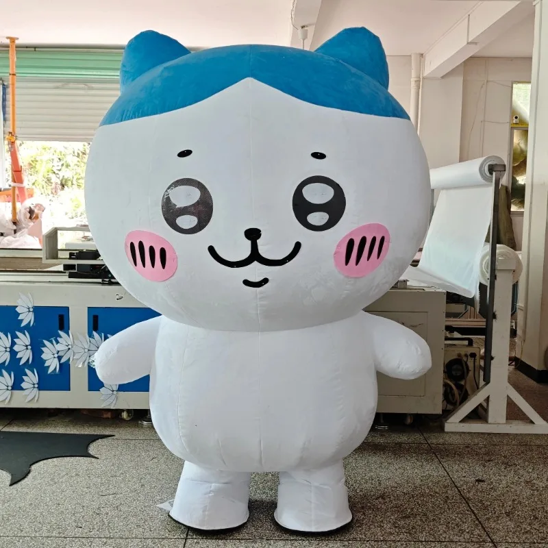 미니소 대형 플러시 인플레이터블 하치와레 우사기 마스코트 코스튬 치이카와 블로우 업 의상 할로윈 크리스마스 파티 소품