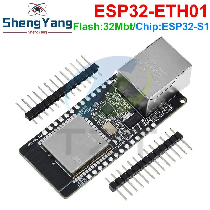 WT32-ETH01 eingebettete serielle Schnitts telle Netzwerk Ethernet Bluetooth-kompatible WLAN-Combo-Gateway mcu esp32 Wireless-Modul-Karte