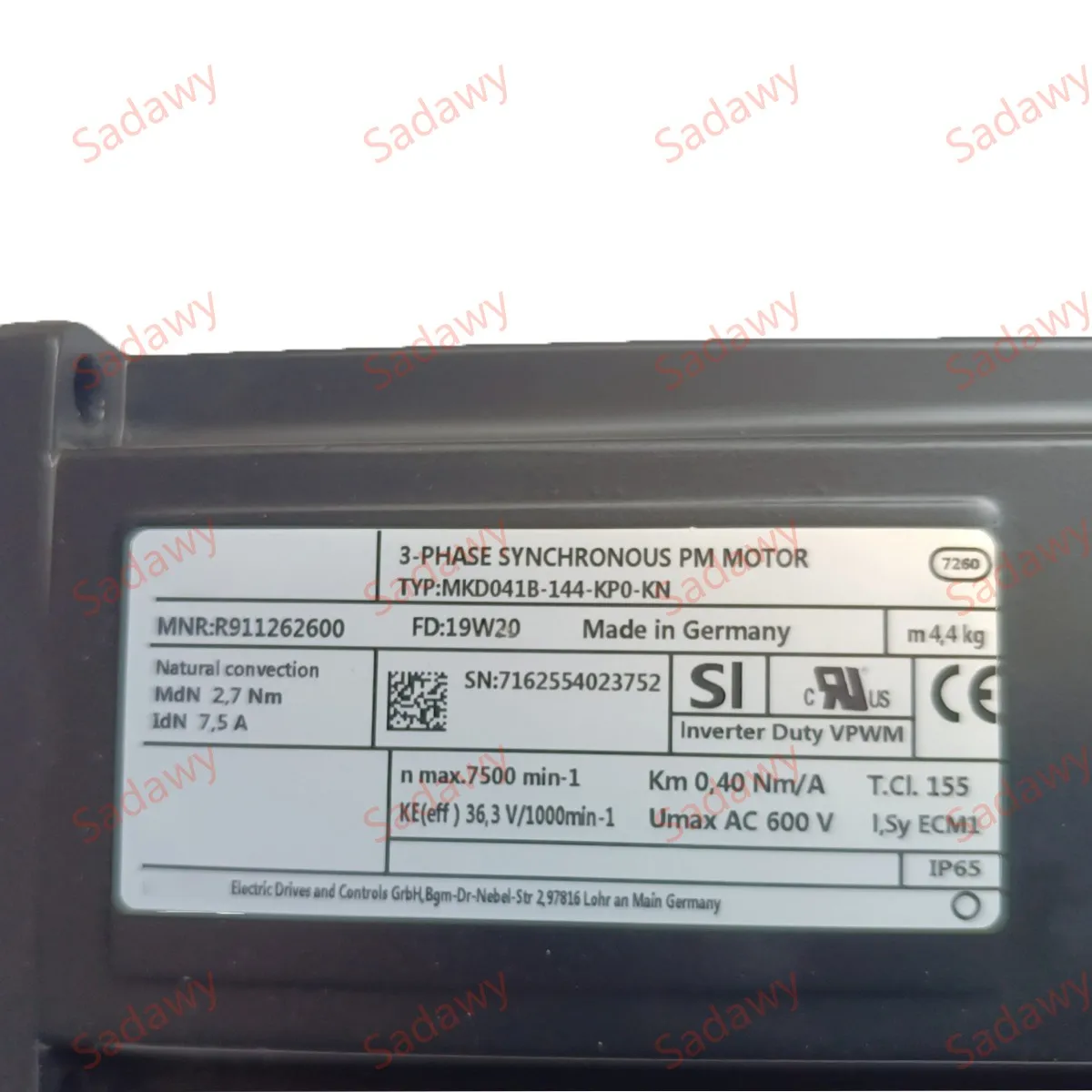 Bosch Rex-roth MKD041B-144-KP0-KN AC 同期サーボ モーター (保証付き)