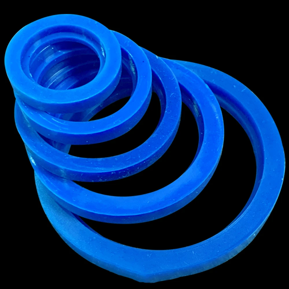 10 12.7  19 25 32 38 45 51-204mm Blue White VMQ Slicone Rubbe Gasket Seal Washer For Sanitary SMS Union Homebrew