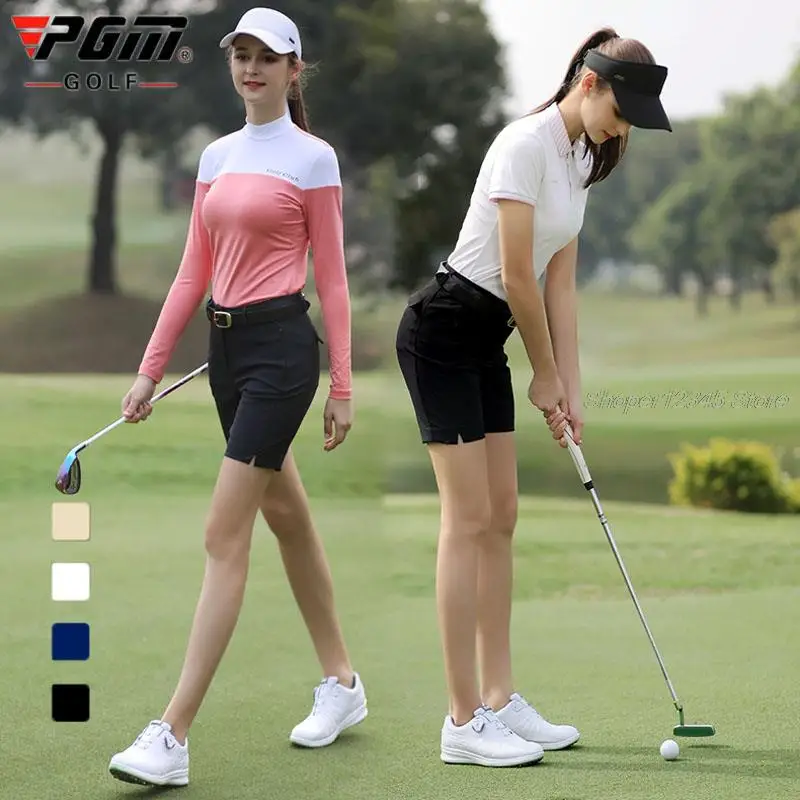 Pgm Summer Shorts Women Outdoor Sports Casual Golf Shorts Skirt Ladies Waterproof Breathable Trousers Quick-Drying Sportswear