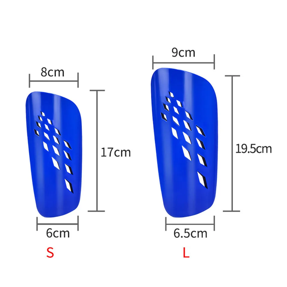 Loogdeel Rhombic Perforated Football Shin Guard Adults Kids Sport Soccer Shields Legging Shinguards Sleeves Protective Gear