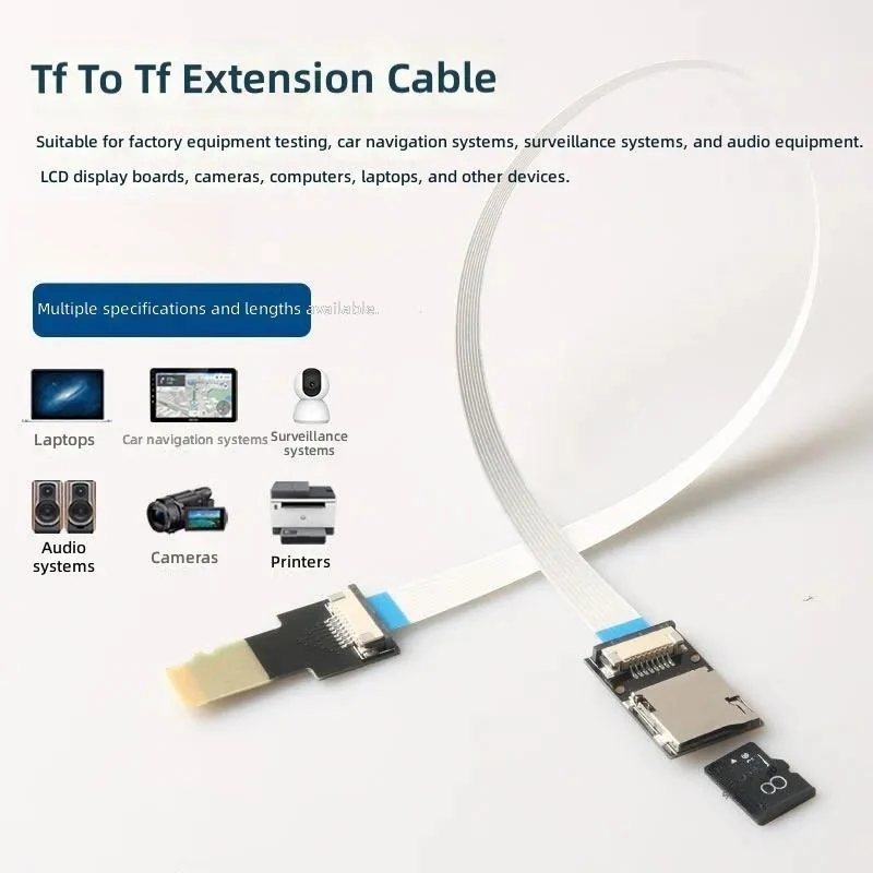 for Car Navigation TF Card Sleeve External Test Slot Extension Heat Dissipation Plate SD Card Holder PCB Extension Cable
