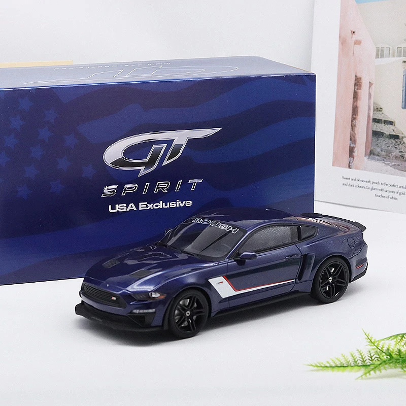 Original 1:18 Scale Ford Roush Mustang Modified Simulation Resin Car Model Static Display Collectible Gift Souvenir Decration