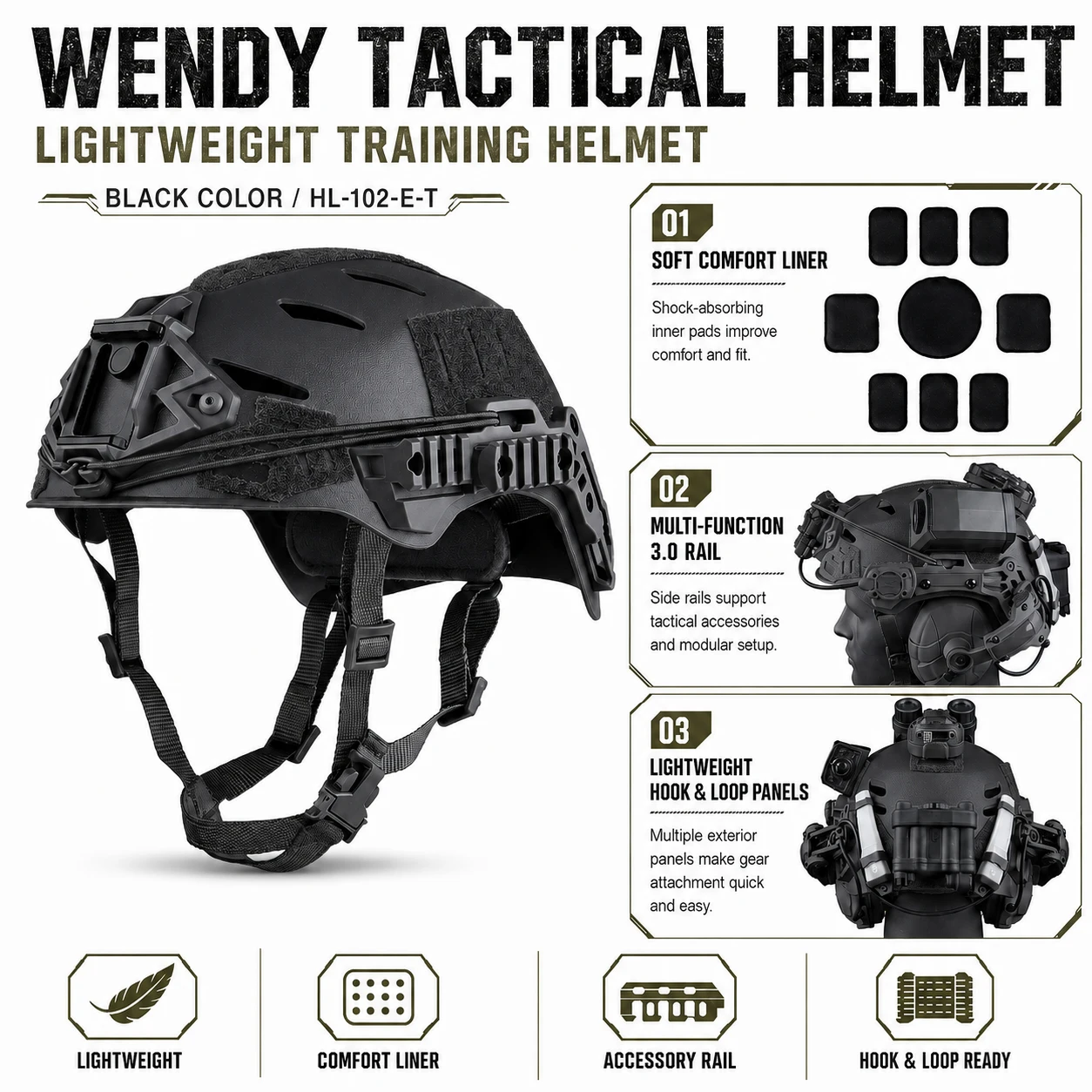 FAST Tactical Airsoft Helmet Set Full Face Steel Mask with Headset Goggles Cover Protective Gear for Paintball CS Games