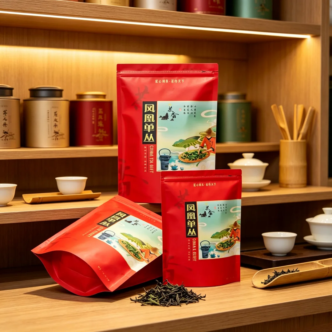 250g Dahongpao Black tea Zipper Bag TieGuanYin Da Hong pao tea Seal bag Bi Luo Chun Longjing Green Big Red Robe tea Packing Bag