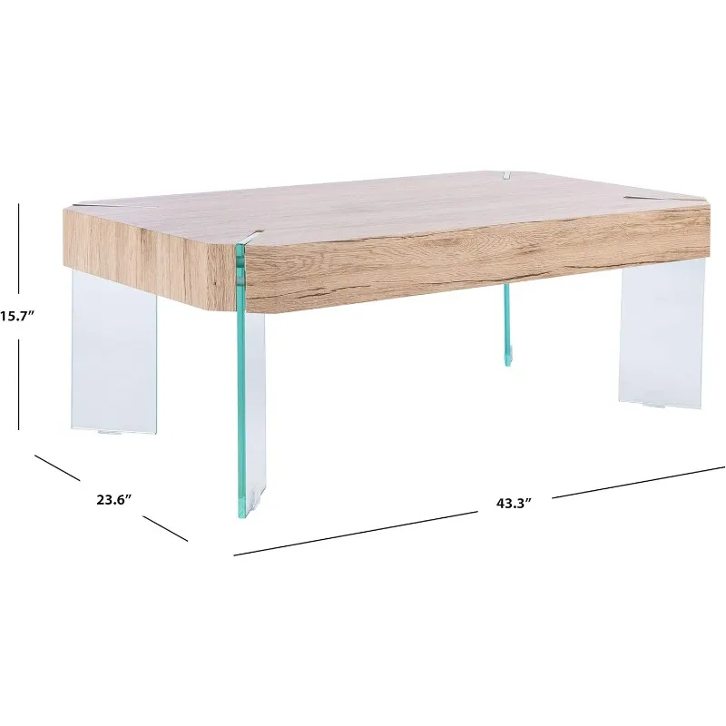 Home Collection Katelyn Rectangular Floating Coffee Table COF7002B, 43.3