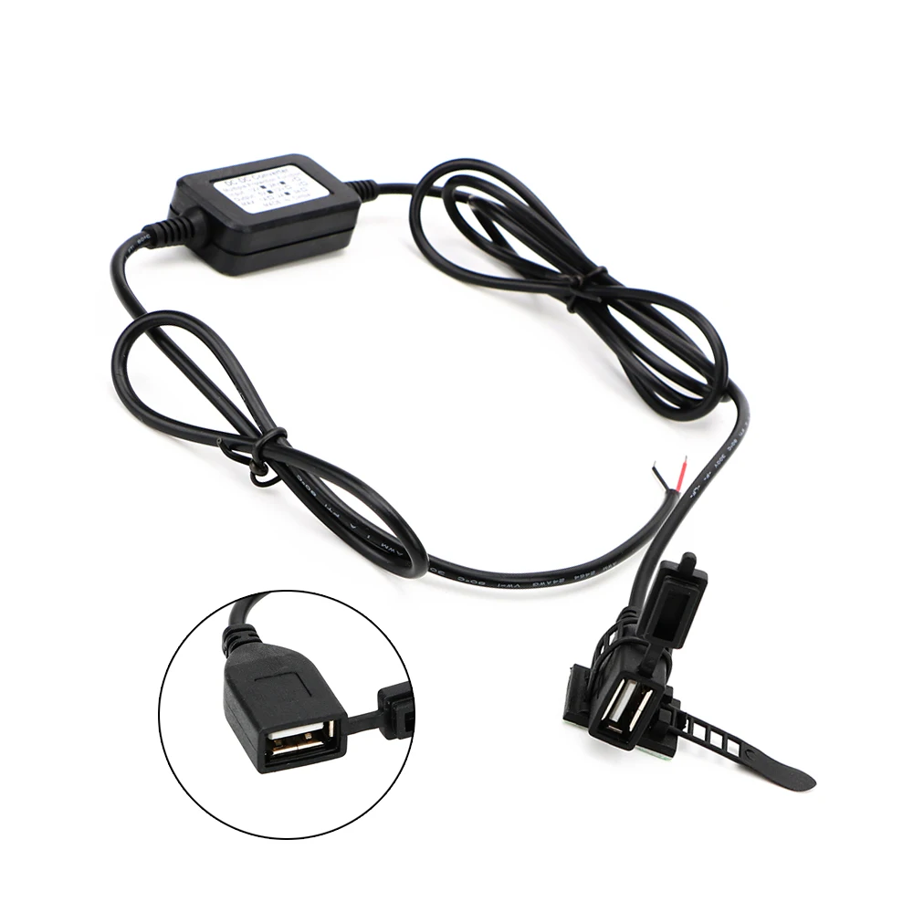 

Мотоциклетные USB-зарядные устройства 3,0, адаптер питания, преобразователь 12 В, 24 В до 5 В, 2 А, выход, монтаж на руль, автомобильные аксессуары для мотоциклов