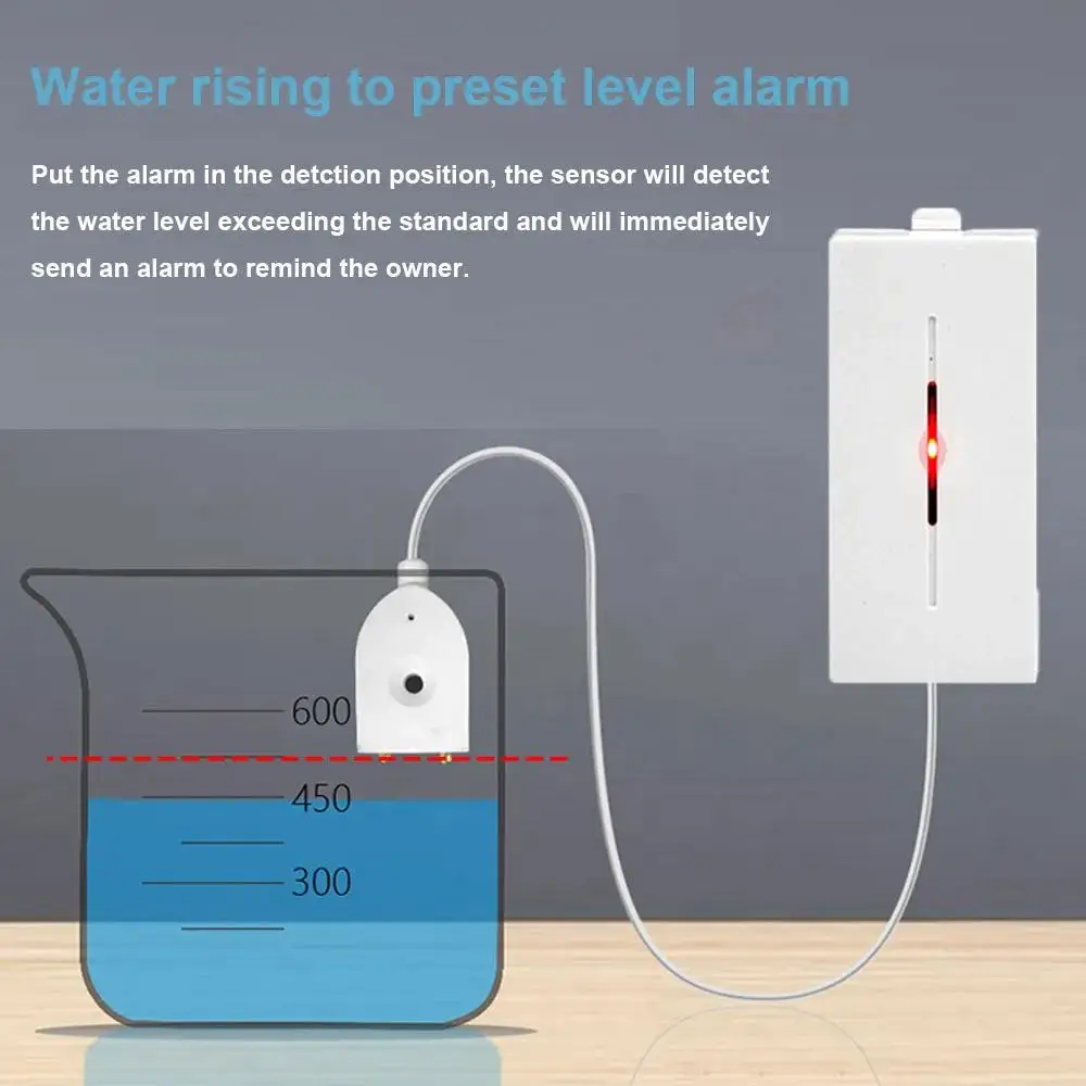 433Mhz Water Leakage Sensor Detector Alarm APP control Flood Overflow Security Alarm System Water Leak Sensor Detector