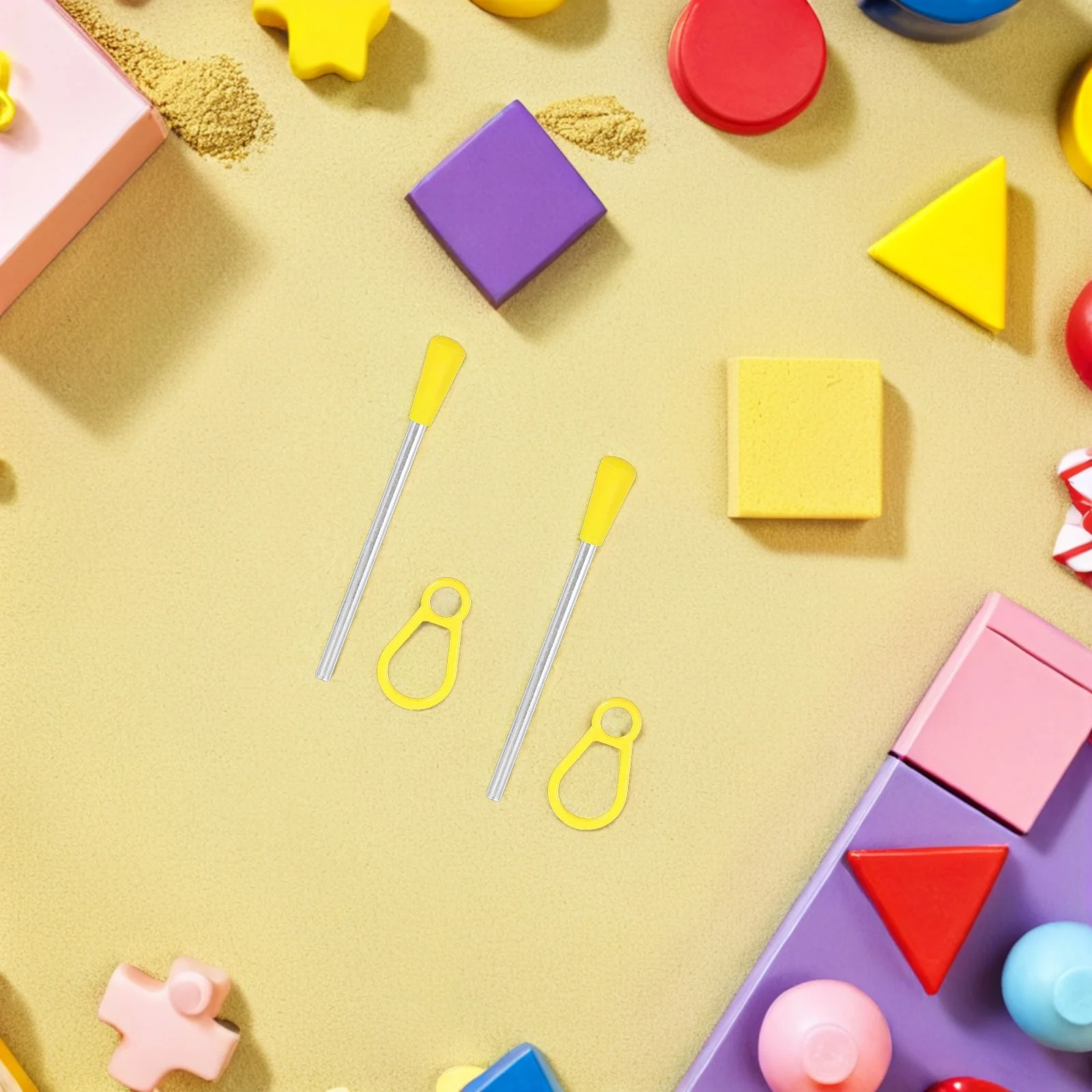 16Pcs Musical Instrument Sticks Triangle Iron Rods for Performance and Classroom Use Precision Crafted Percussion Parts Ideal