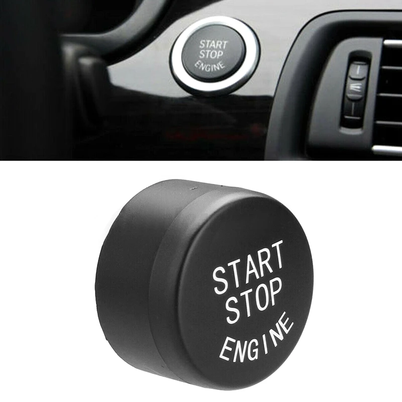 ปุ่ม Start STOP Engine mobil สวิตช์ปิดสีดำสำหรับ-BMW F02 F01 F10 F11 2009 2010 2011 2012 2013