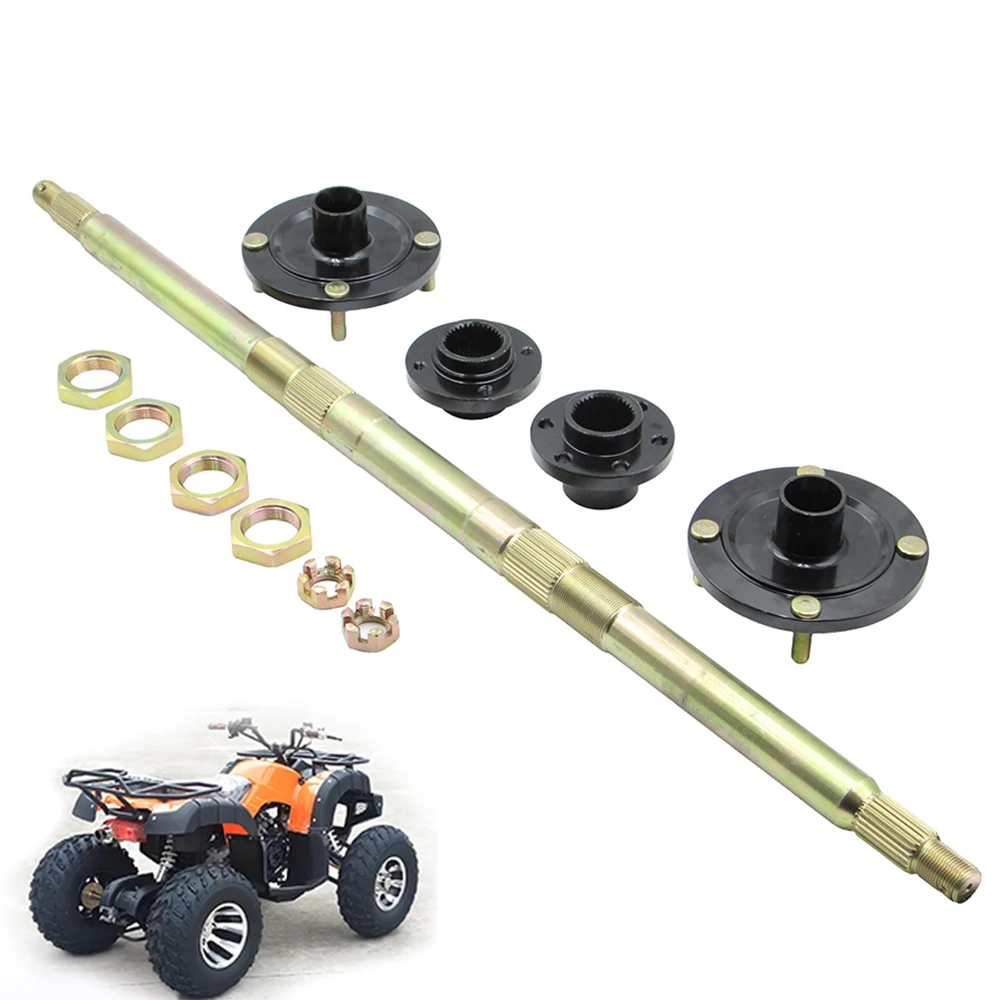 820mm Rear Axle Assembly 110mm*4 Stud Wheel Hub For China 150cc 200cc 250cc Electric ATV UTV Buggy Quad Bike Modification Parts